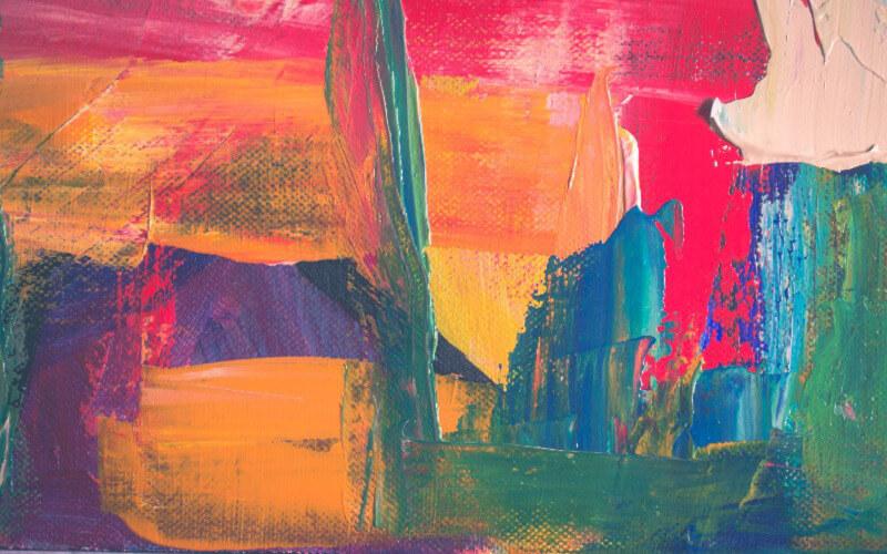 Colorful abstract painting