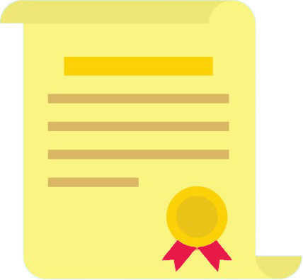 Cartoon award scroll